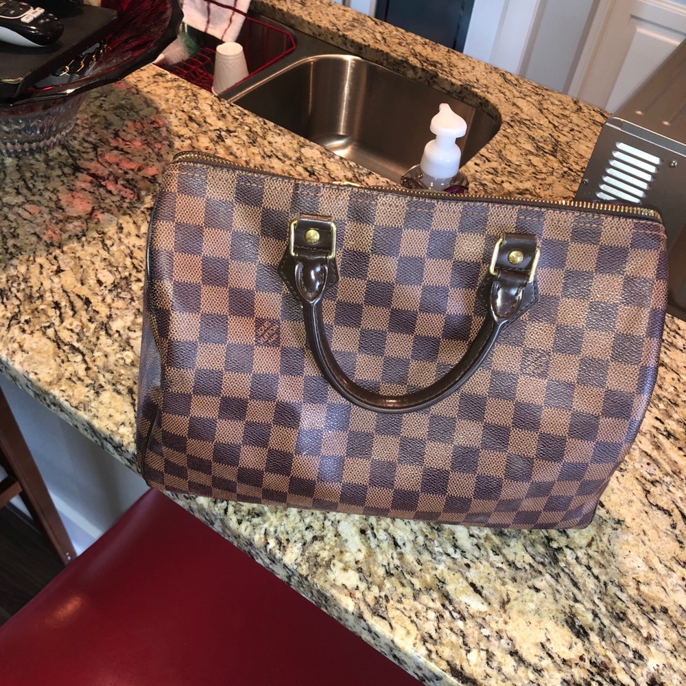 Authentic Louis Vuitton Damier Ebene Speedy 30
